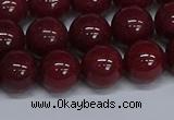 CMJ33 15.5 inches 12mm round Mashan jade beads wholesale