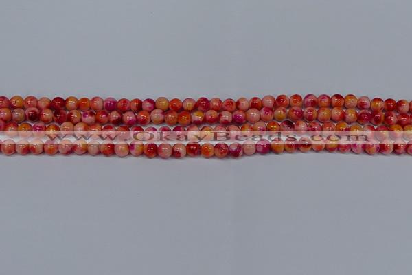 CMJ400 15.5 inches 4mm round rainbow jade beads wholesale