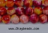 CMJ402 15.5 inches 8mm round rainbow jade beads wholesale