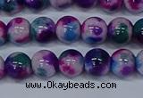 CMJ409 15.5 inches 8mm round rainbow jade beads wholesale