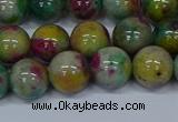 CMJ417 15.5 inches 10mm round rainbow jade beads wholesale