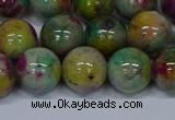 CMJ418 15.5 inches 12mm round rainbow jade beads wholesale