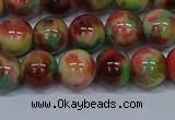 CMJ424 15.5 inches 10mm round rainbow jade beads wholesale