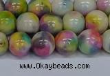 CMJ438 15.5 inches 10mm round rainbow jade beads wholesale