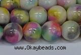 CMJ439 15.5 inches 12mm round rainbow jade beads wholesale