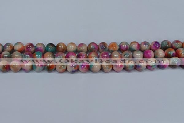 CMJ445 15.5 inches 10mm round rainbow jade beads wholesale