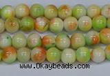 CMJ450 15.5 inches 6mm round rainbow jade beads wholesale