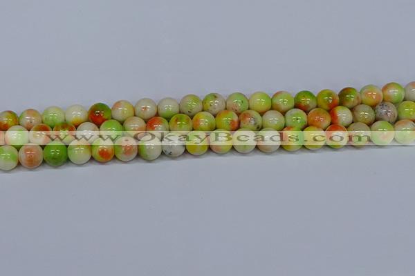 CMJ452 15.5 inches 10mm round rainbow jade beads wholesale