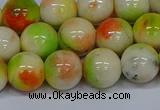 CMJ453 15.5 inches 12mm round rainbow jade beads wholesale