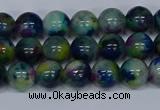 CMJ465 15.5 inches 8mm round rainbow jade beads wholesale