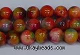 CMJ472 15.5 inches 8mm round rainbow jade beads wholesale