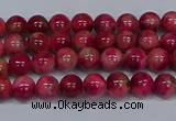 CMJ477 15.5 inches 4mm round rainbow jade beads wholesale