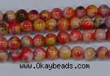 CMJ484 15.5 inches 4mm round rainbow jade beads wholesale