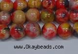 CMJ486 15.5 inches 8mm round rainbow jade beads wholesale