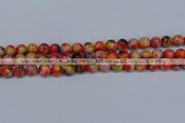 CMJ488 15.5 inches 12mm round rainbow jade beads wholesale