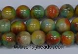 CMJ501 15.5 inches 10mm round rainbow jade beads wholesale