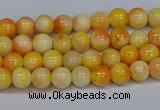 CMJ505 15.5 inches 4mm round rainbow jade beads wholesale