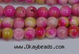 CMJ513 15.5 inches 6mm round rainbow jade beads wholesale