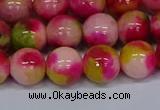 CMJ516 15.5 inches 12mm round rainbow jade beads wholesale