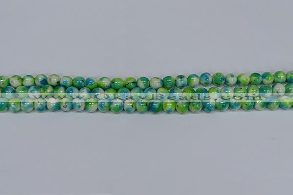 CMJ521 15.5 inches 8mm round rainbow jade beads wholesale