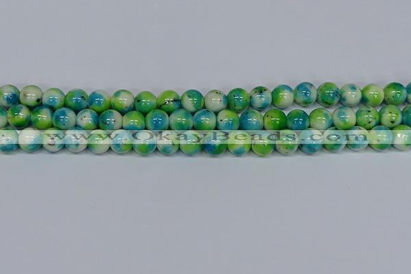 CMJ523 15.5 inches 12mm round rainbow jade beads wholesale