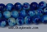 CMJ542 15.5 inches 8mm round rainbow jade beads wholesale