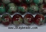 CMJ572 15.5 inches 12mm round rainbow jade beads wholesale