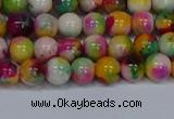 CMJ590 15.5 inches 6mm round rainbow jade beads wholesale