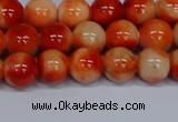 CMJ605 15.5 inches 8mm round rainbow jade beads wholesale