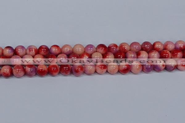 CMJ621 15.5 inches 12mm round rainbow jade beads wholesale