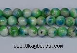 CMJ624 15.5 inches 4mm round rainbow jade beads wholesale