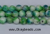 CMJ625 15.5 inches 6mm round rainbow jade beads wholesale