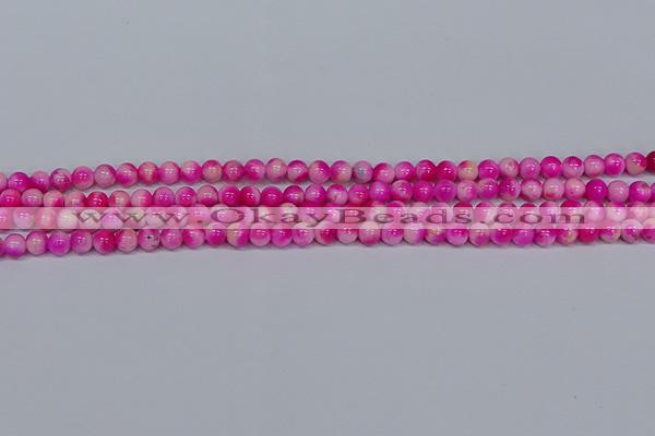 CMJ638 15.5 inches 4mm round rainbow jade beads wholesale