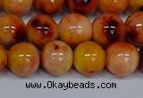 CMJ649 15.5 inches 12mm round rainbow jade beads wholesale