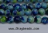 CMJ667 15.5 inches 6mm round rainbow jade beads wholesale