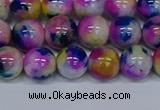 CMJ711 15.5 inches 10mm round rainbow jade beads wholesale