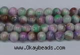 CMJ715 15.5 inches 4mm round rainbow jade beads wholesale