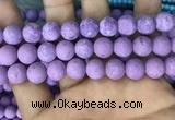 CMJ819 15.5 inches 12mm round matte Mashan jade beads wholesale