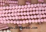 CMJ821 15.5 inches 6mm round matte Mashan jade beads wholesale