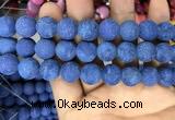 CMJ849 15.5 inches 12mm round matte Mashan jade beads wholesale