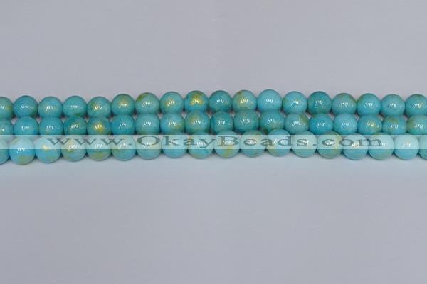 CMJ966 15.5 inches 6mm round Mashan jade beads wholesale