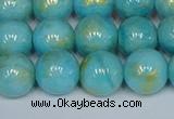 CMJ967 15.5 inches 8mm round Mashan jade beads wholesale