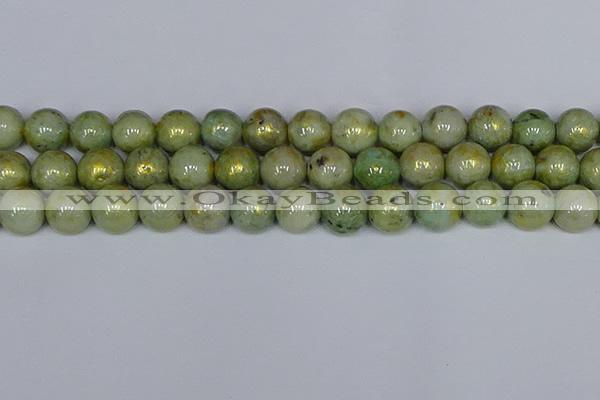 CMJ983 15.5 inches 10mm round Mashan jade beads wholesale