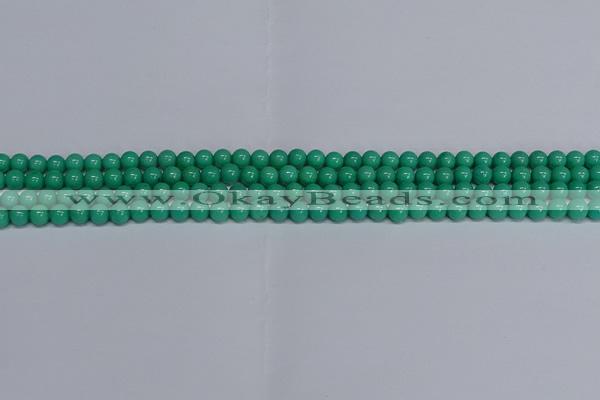 CMJ99 15.5 inches 4mm round Mashan jade beads wholesale