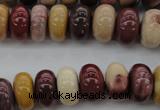 CMK118 15.5 inches 9*14mm rondelle mookaite beads wholesale