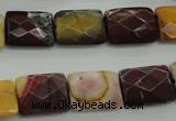 CMK150 15.5 inches 12*16mm faceted rectangle mookaite beads wholesale