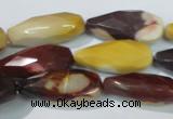 CMK229 15.5 inches 12*28mm faceted teardrop mookaite gemstone beads