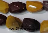 CMK234 15.5 inches 15*20mm faceted nuggets mookaite gemstone beads