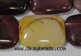 CMK268 15.5 inches 22*30mm rectangle mookaite gemstone beads