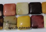 CMK271 15.5 inches 15*15mm square mookaite gemstone beads